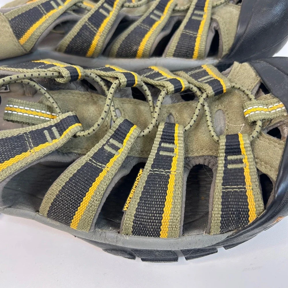 Keen Gorpcore Newport H2 Sandals 11.5 Olive Green Waterproof Hiking Granola Boy